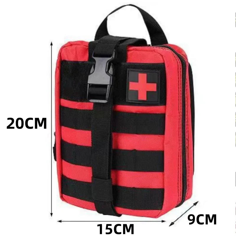 Portable Tactical First Aid Kit Medical Bag For Hiking Travel Home Emergency