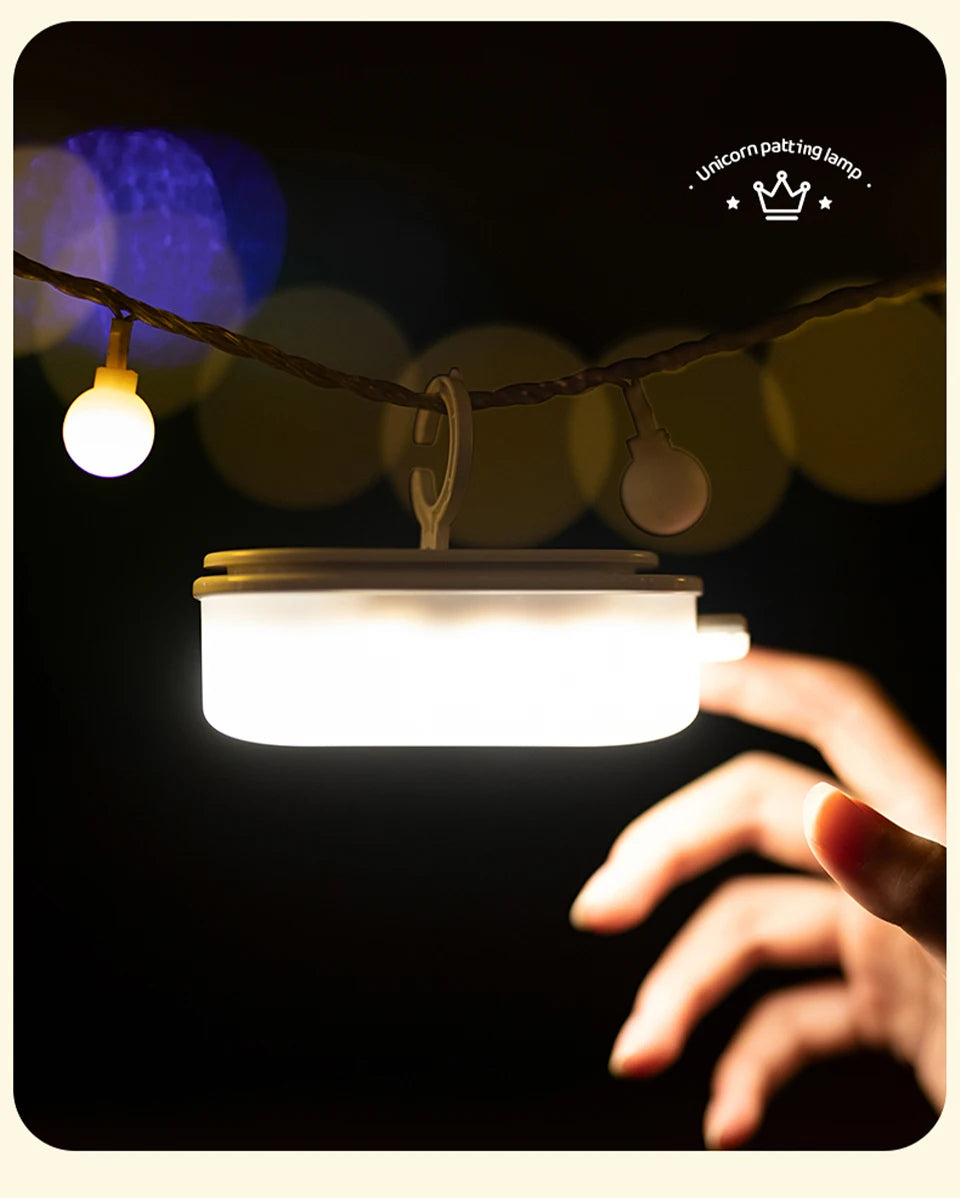 Rechargeable Silicone Patting Lamp Unicorn LED Night Lamp with Remote Control