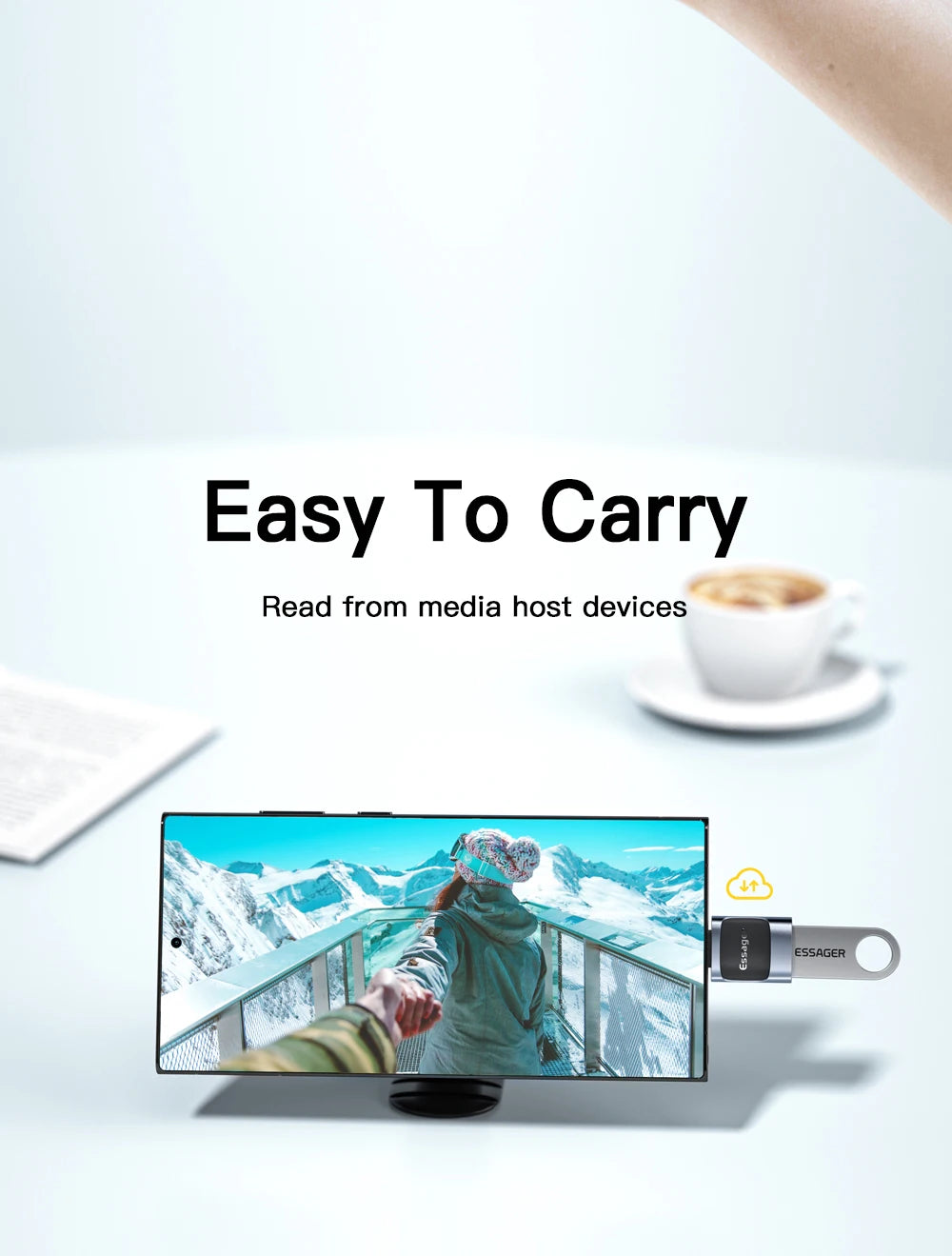 Essager USB 3.0 To Type C OTG Adapter USB A Type C Male To Micro Type C USB A Female Converter For Laptops
