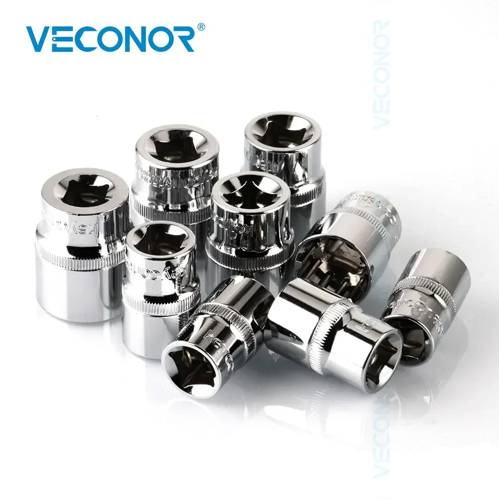 1/2" Socket Wrench Power Tool Accessories Mirror Polished 12-Tooth Strengthened Anti-slip