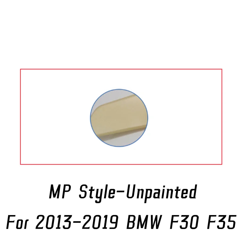 Spoiler for BMW 3 Series F30 F31 F35 M4 MP PSM Style Carbon Glossy Black Rear