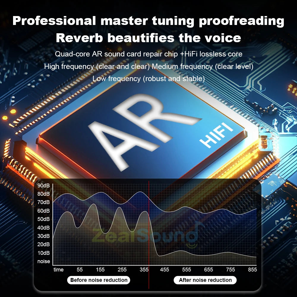 Mini Karaoke Machine Portable Bluetooth 5.3 PA Speaker with 2 Wireless Microphones for Home Family Singing Gift K12