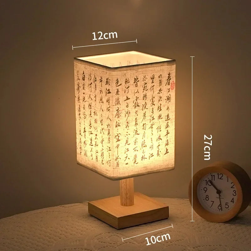 LED Decoration Chinese Table Lamp Simple Dimmable