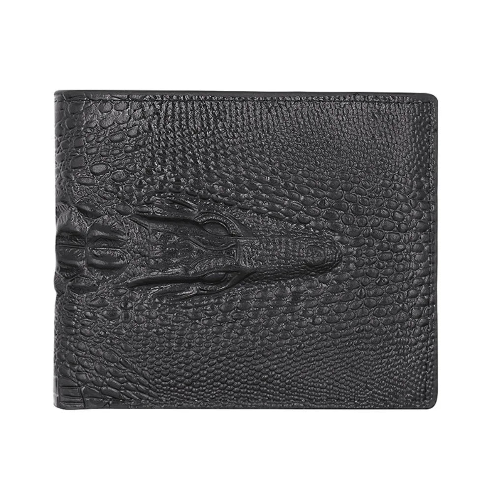 Retro Wallet PU Leather Crocodile Pattern