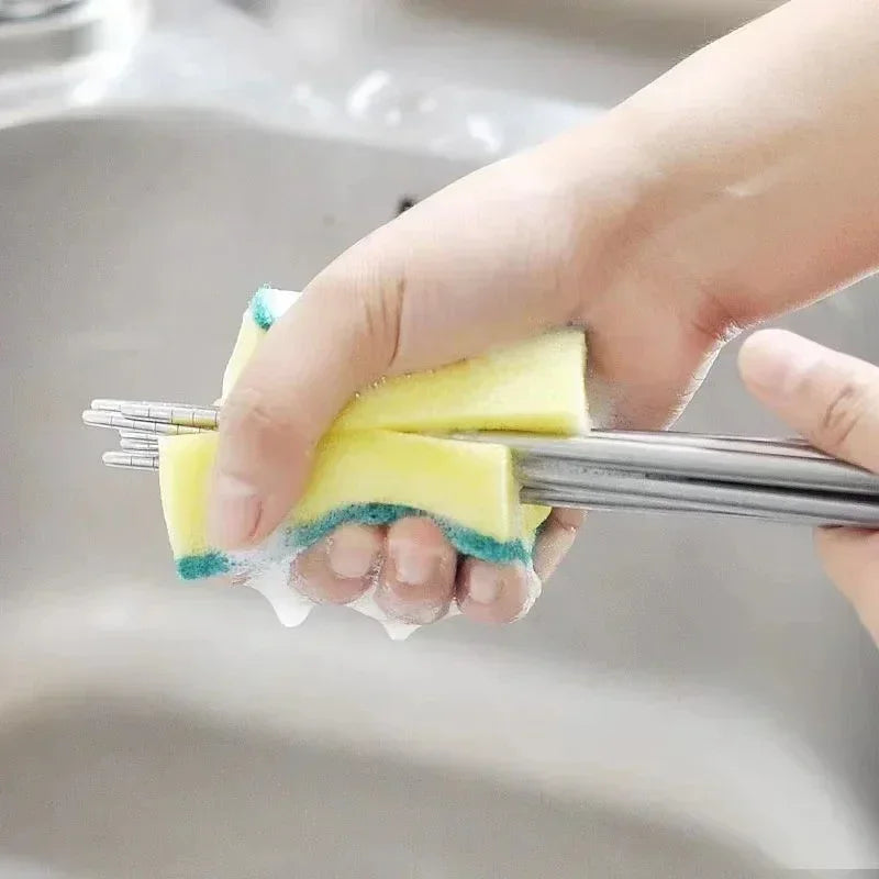 Highly absorbent double-sided sponge magic cleaning
