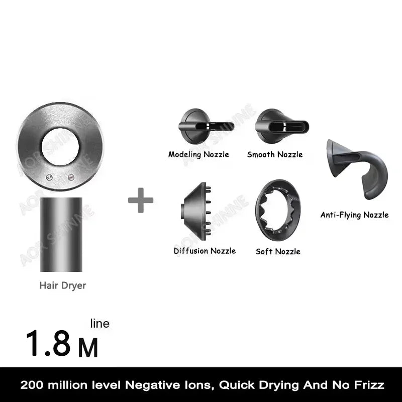 High-speed Negative Ion Hair Care Hair Dryer 110000rpm Wind Speed 62m/second Fast Drying Household Super Hair Dryer