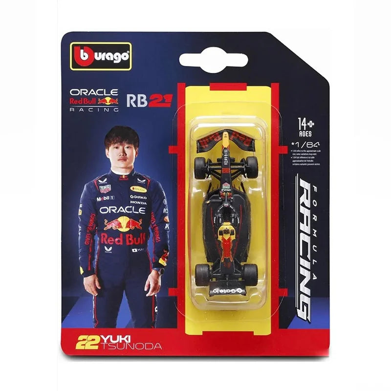 New In Stock Bburago 1:64 2025 F1 Sf-25 Leclerc-#16 Hamilton-#44 Rb21 Verstappen-#1  Mcl39 W16 Alloy Miniature Diecast Model Toy