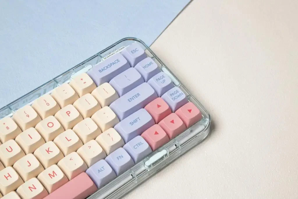 132 Keys Marshmallow XDA Keycaps For Mechanical Keyboard Dye Sublimation PBT Keycap Pink Purple Yellow Key Caps XDA Profile