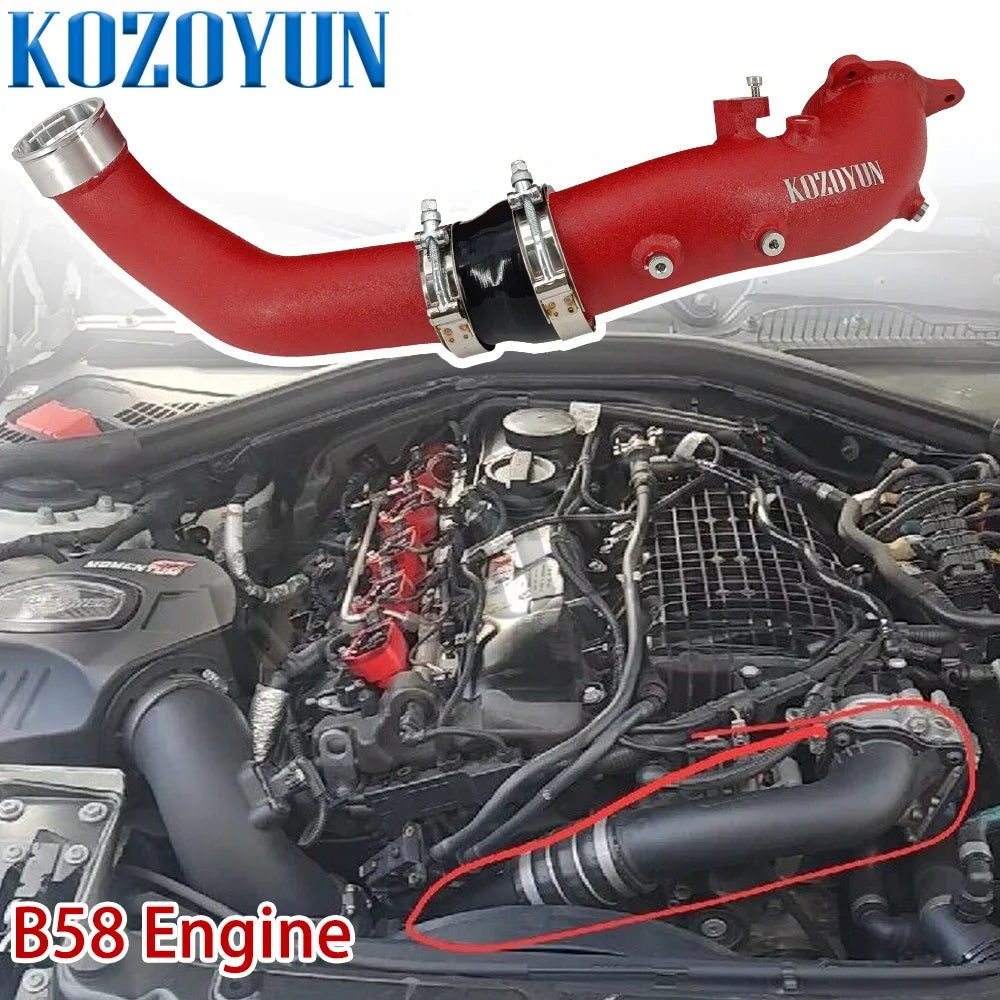 QT Cold Air Intake Charge Pipe Intake tube for BMW B58 M140i M240i 340i 440i xDrive 16-18