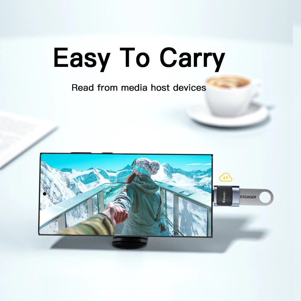 Essager USB 3.0 To Type C OTG Adapter USB A Type C Male To Micro Type C USB A Female Converter For Laptops