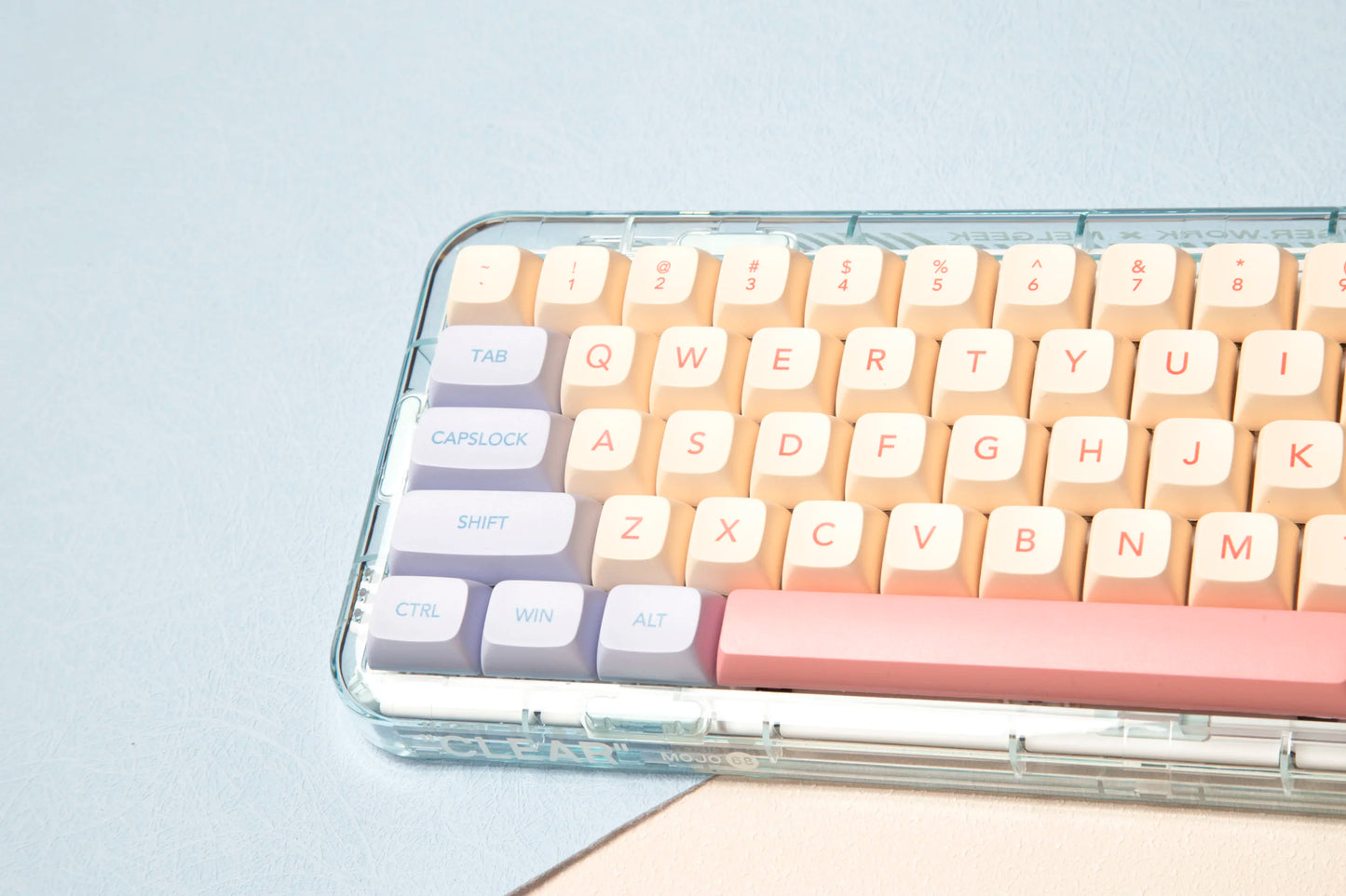 132 Keys Marshmallow XDA Keycaps For Mechanical Keyboard Dye Sublimation PBT Keycap Pink Purple Yellow Key Caps XDA Profile