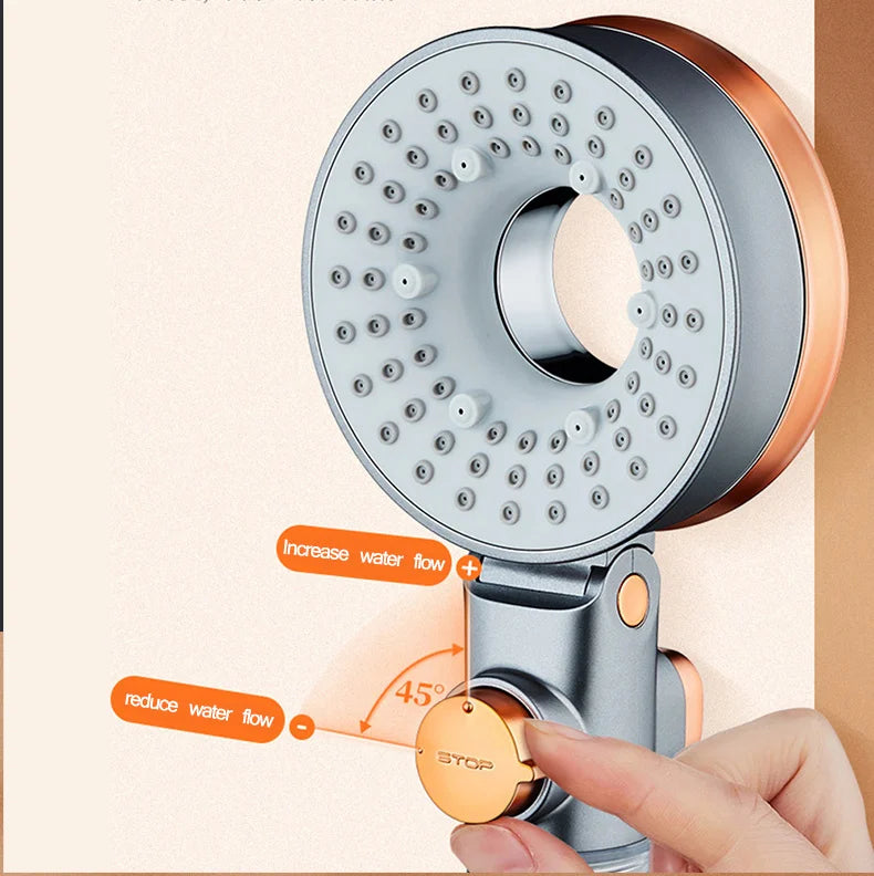 Double-sided shower head beauty filtered water purification three-speed pressurized