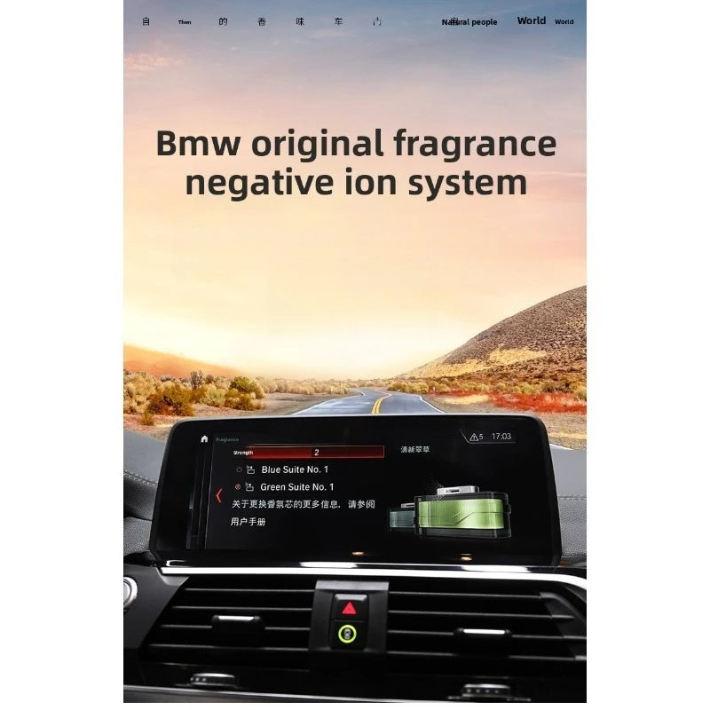 BMW Car Air Vent Clip Perfume Holder + Refill Fragrance Oil Ambient Scent System Aromatherapy Diffuser Interior Accessories