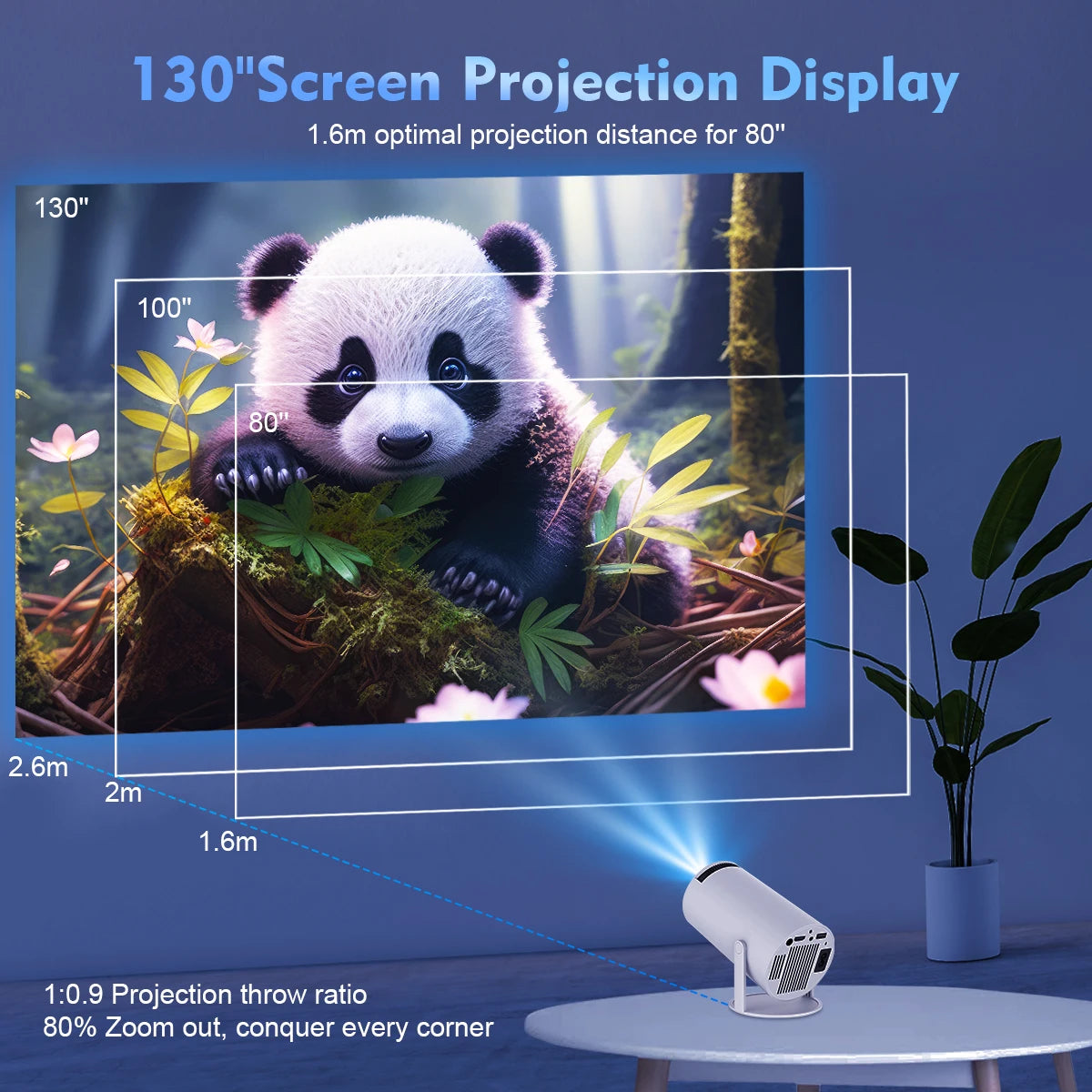 Magcubic HY300 Pro 4K HD Projector Android11 Dual Wifi6