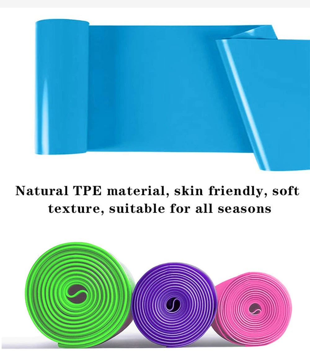 Resistance Bands Pilates Yoga Sport Training Fitness Exercise  Natural Rubber Latex Yoga Accessories