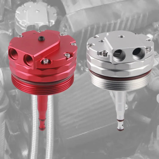 BMW Oil cooler Filter Lid Cover Cap AN10 Fittings & 2 Sensor Ports For BMW M52 M54 M56 E46 E39 E60 E61 X3X5 Z3Z4 328i 325i 525i 530i