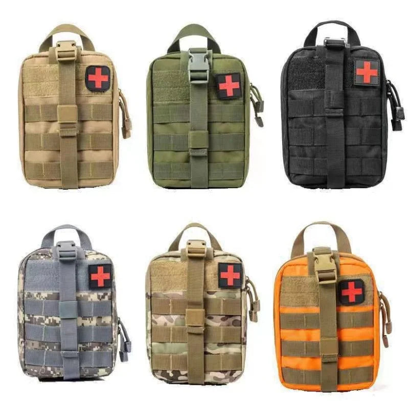 Portable Tactical First Aid Kit Medical Bag For Hiking Travel Home Emergency