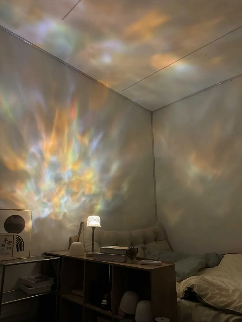 LED Lamp Romantic High Footed Water Ripple Atmosphere Desk