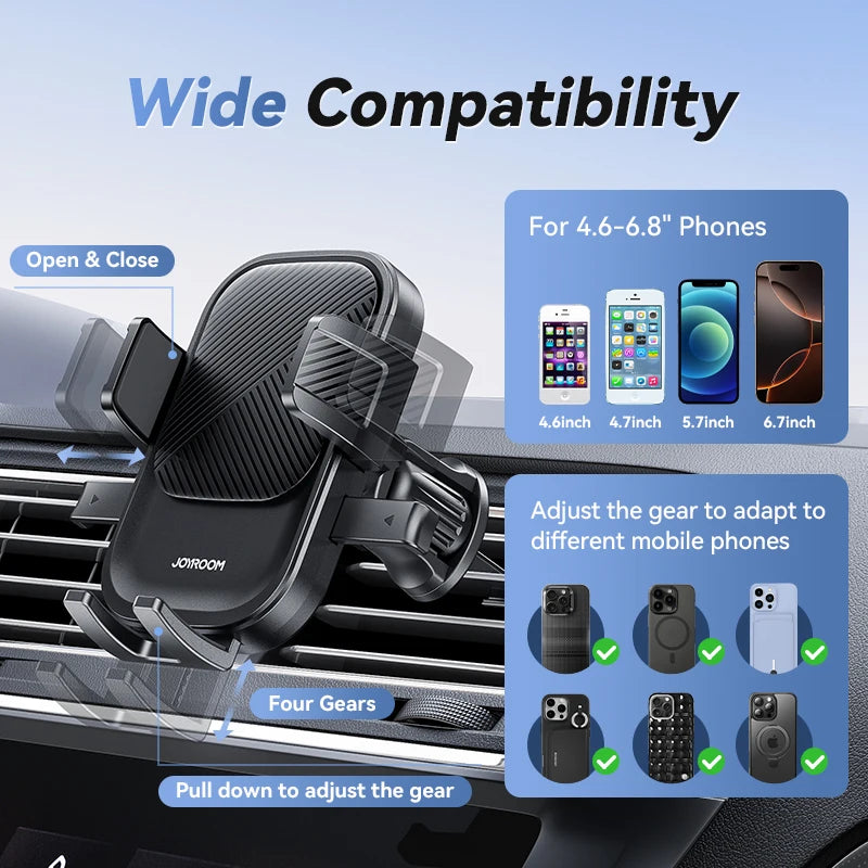 Car Phone Holder 360° Rotation Car Air Vent Phone Holder Universal Hands-Free Cell Phone Mount For 4.7-6.9'' Phones