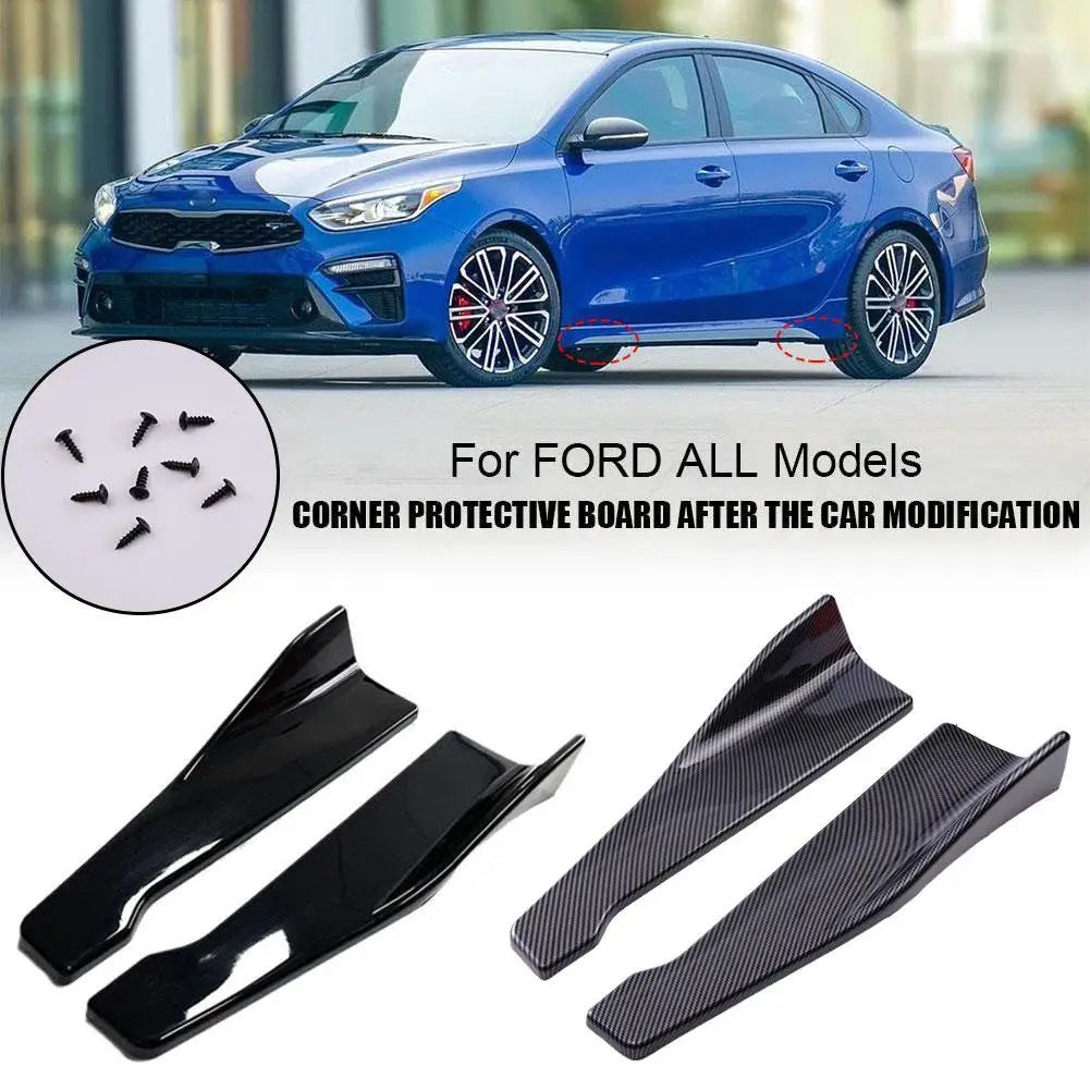 Universal Car Front Rear Bumper Strip Lip Spoiler Diffuser Splitter Scratch Protector 48CM Length For Audi BMW HONDA