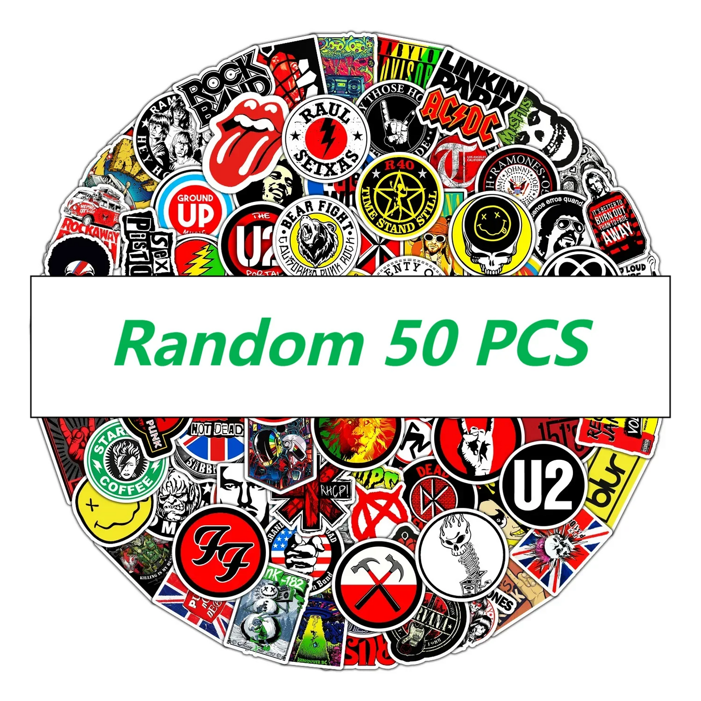 Rock Band Music Stickers Aesthetic Art Decal Collection