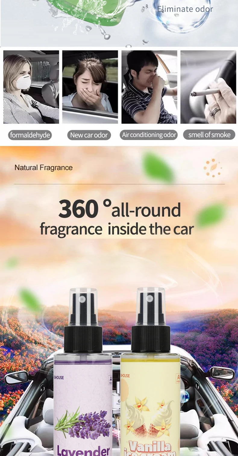 Car Flavouring Car Air Fresheners Perfume strawberry/Ice Flavour Long-Lasting Auto Aromatherapy Car Interior Deodorant Supplies