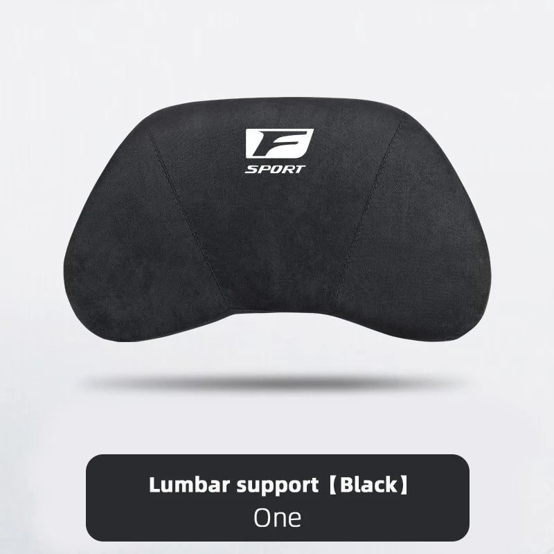 Lexus F-Sport Suede Headrest Memory Cotton Neck Pillow For Lexus ES300 RX330 RX300 GS300 IS250 IS200 CT200h IS300 NX RX LX GX GS