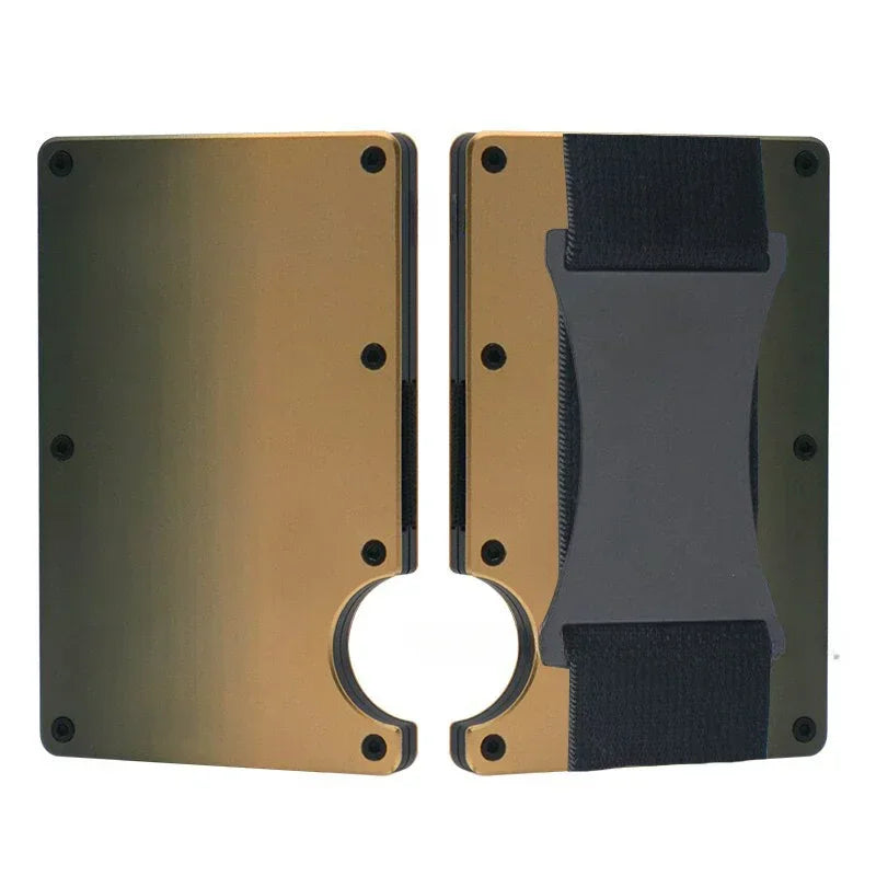 Forged Carbon Fiber Minimalist Slim Wallet RFID shield Unisex