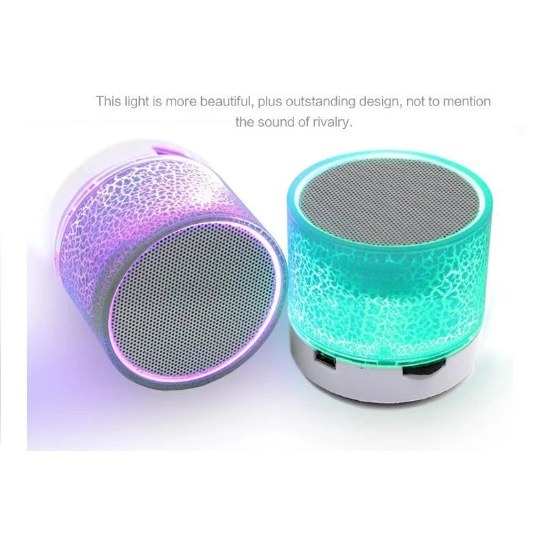 Universal Mini Bluetooth Speaker Wireless Speaker Colorful LED TF Card USB Subwoofer Portable MP3 Music Sound Column For Phones