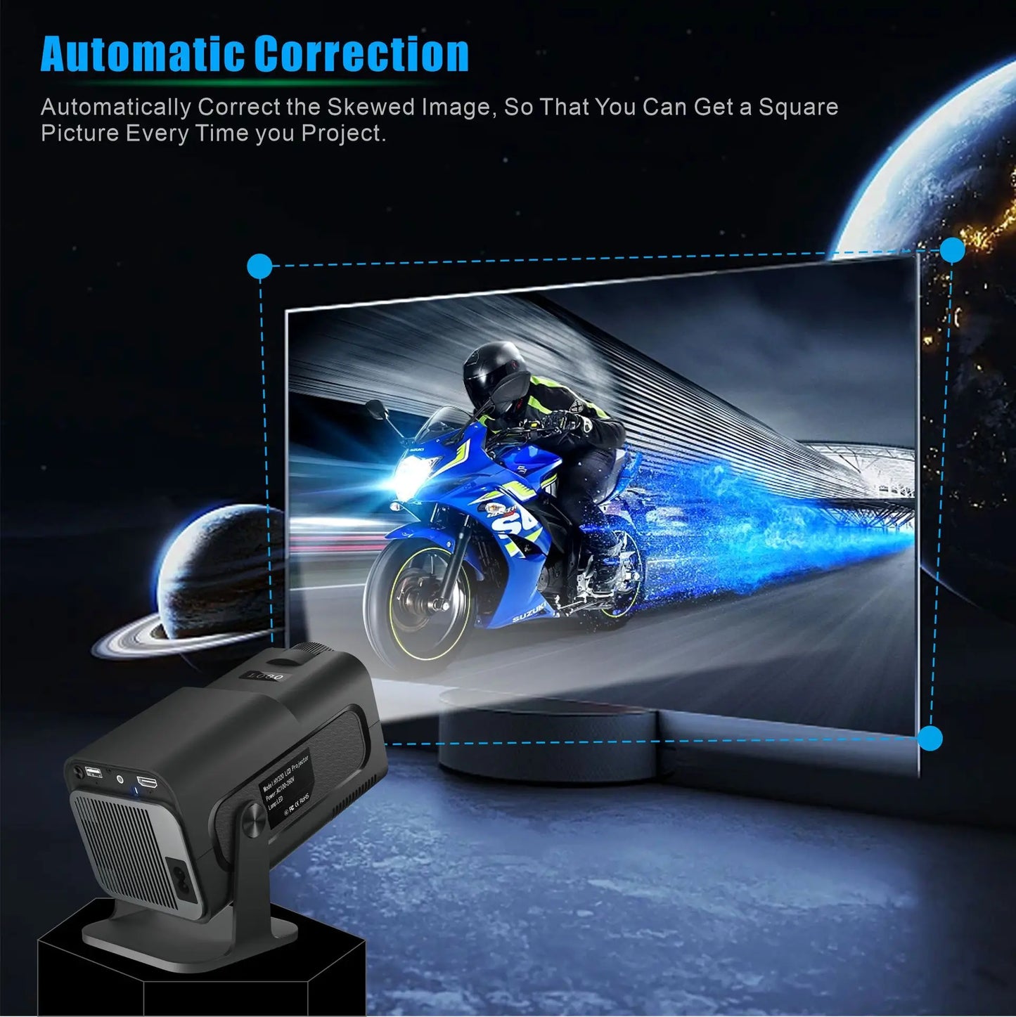 Xiaomi Android 11 HY320 Mini Projector 4K Native 1080P Dual Wifi6