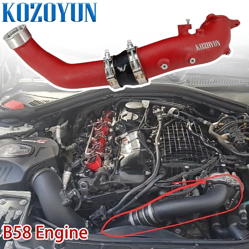 QT Cold Air Intake Charge Pipe Intake tube for BMW B58 M140i M240i 340i 440i xDrive 16-18
