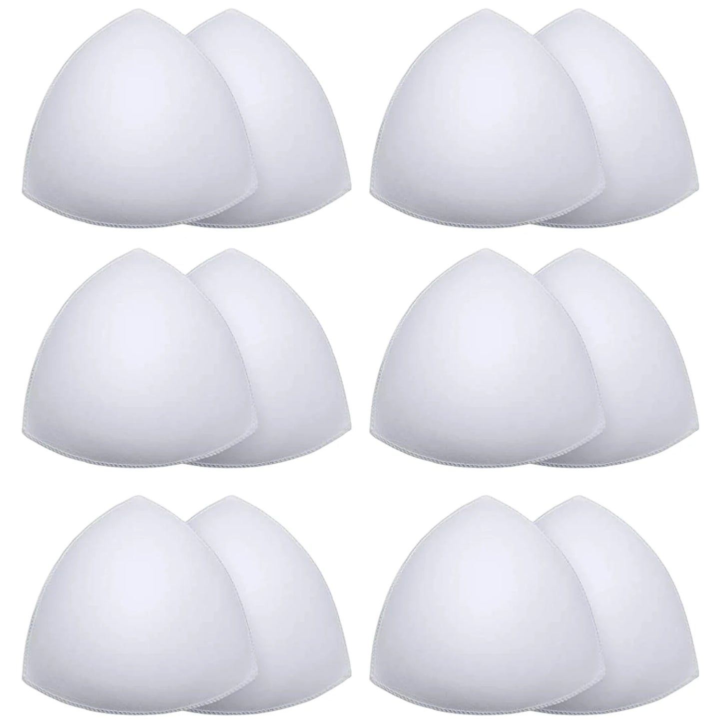 2/12pcs Bra Pads Soft Sponge Women Triangle Bra Pad Sports Bra Bikini Pads Yoga Bra Swimsuit Bralettes Nursing Bra Inserts