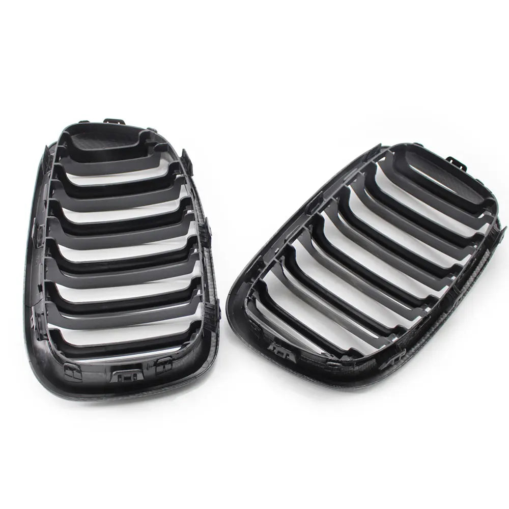 BMW Front Bumper Kidney Grille Hood Grills Carbon Fibber Colour 1-Series F20 F21 125i 118i 116I 125B 2010-2014