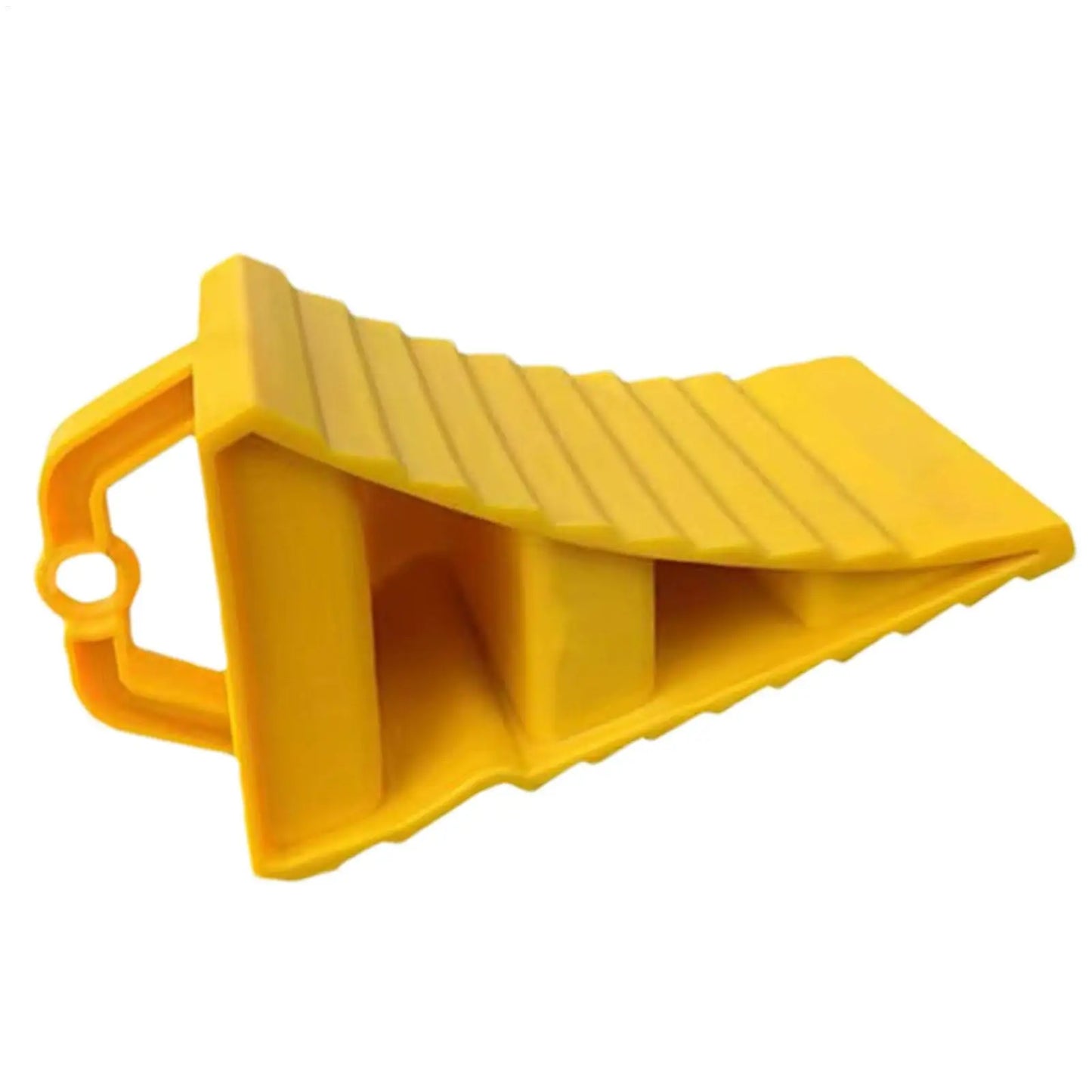 Wheel Stopper For Car Anti-Slip Multipurpose Wheel Stopper Yellow Tire Chocks Portable Wheel Chocks Wear-Resistant Tire Stopper