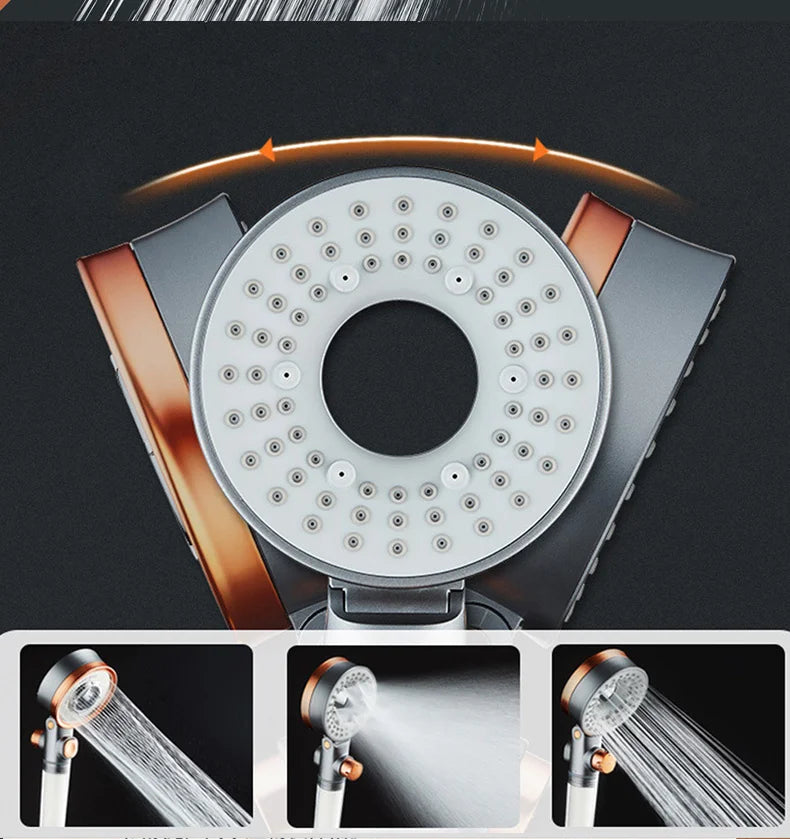 Double-sided shower head beauty filtered water purification three-speed pressurized
