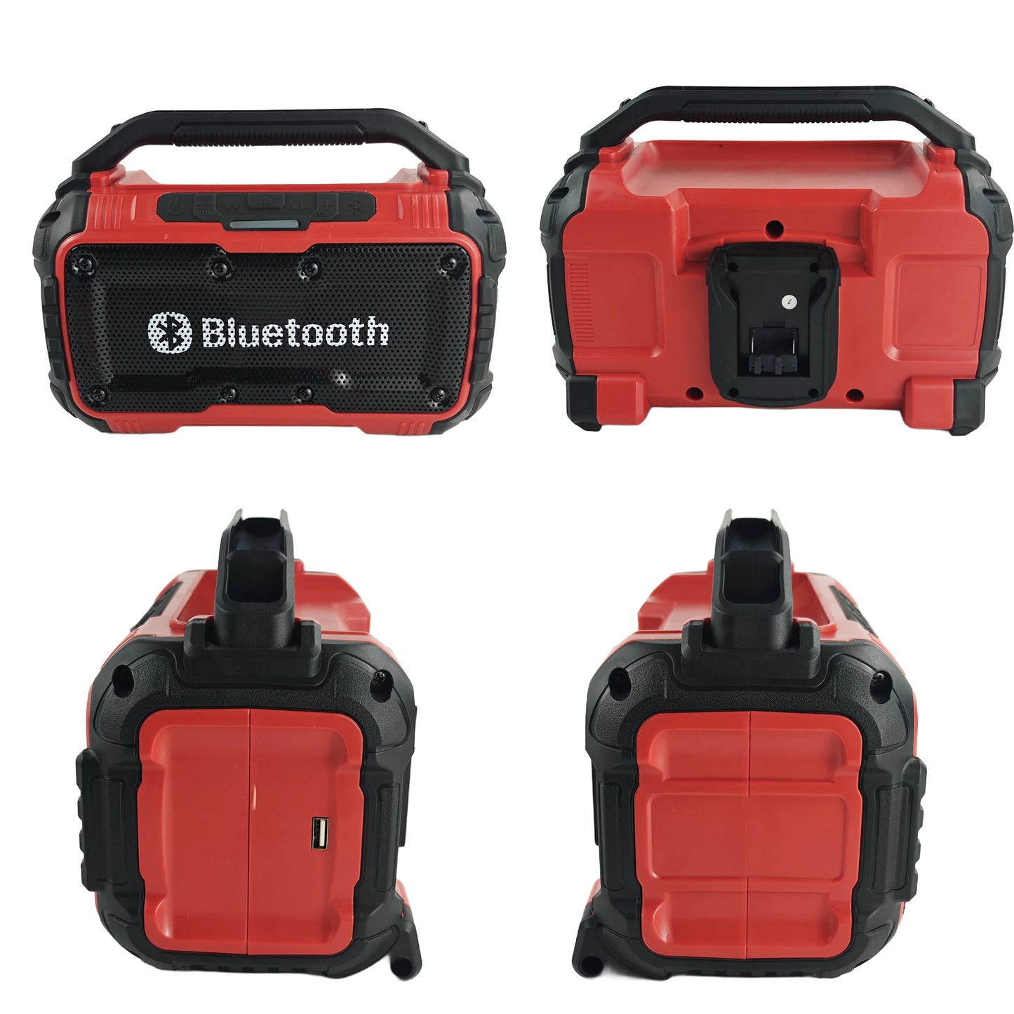 Portable Speaker Wireless Bluetooth-compatible Subwoofer Outdoor Construction Site Waterproof Loudspeaker Stereo Surround ﻿