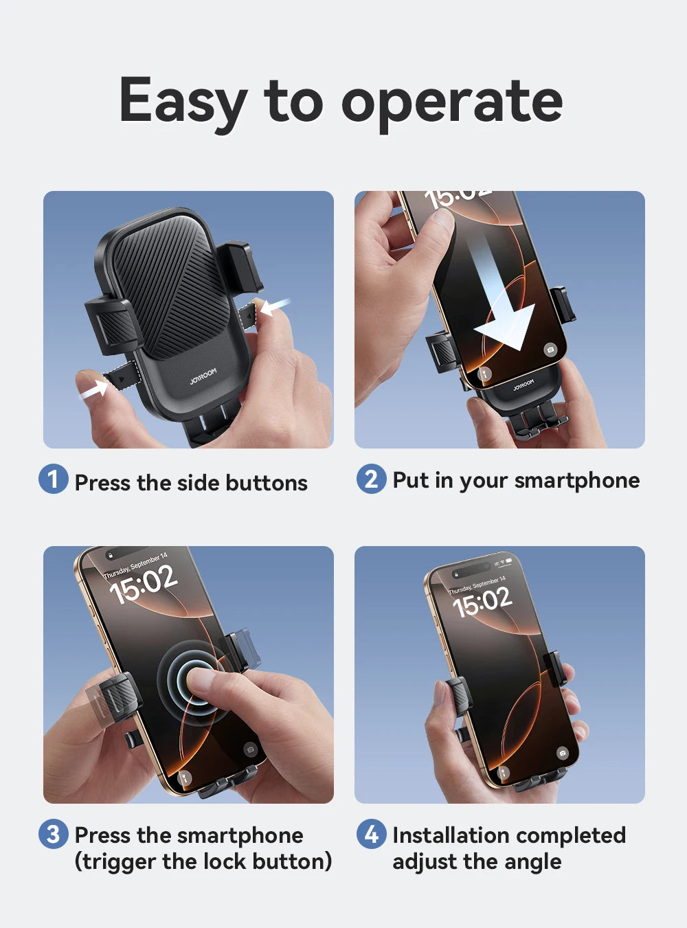 Car Phone Holder 360° Rotation Car Air Vent Phone Holder Universal Hands-Free Cell Phone Mount For 4.7-6.9'' Phones