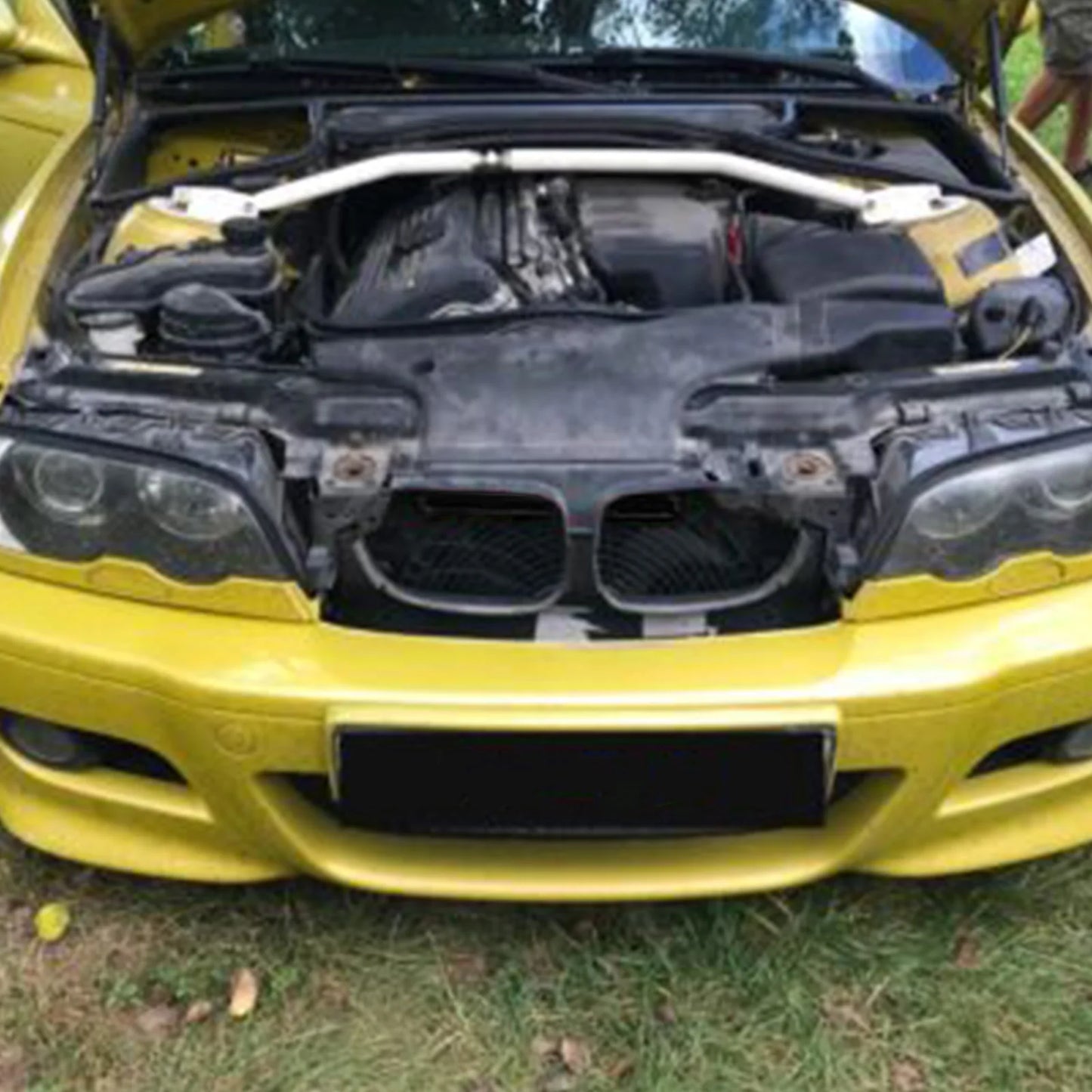 BEVINSEE Air Intake Scoop for BMW E46 320i 320ci 323i 323ci 325i 325ci 325xi 325ti 328i 328ci 330i 330ci 330xi M52TU M54 Engine