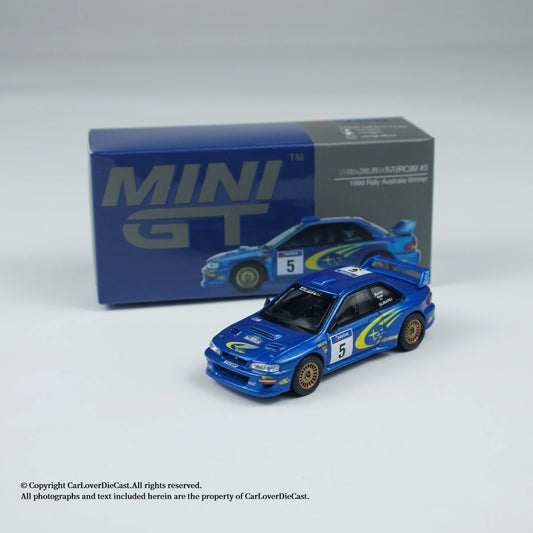 MINIGT 1:64 WRC99 1999 Rally Australia Winner #5 Diecast Model Car