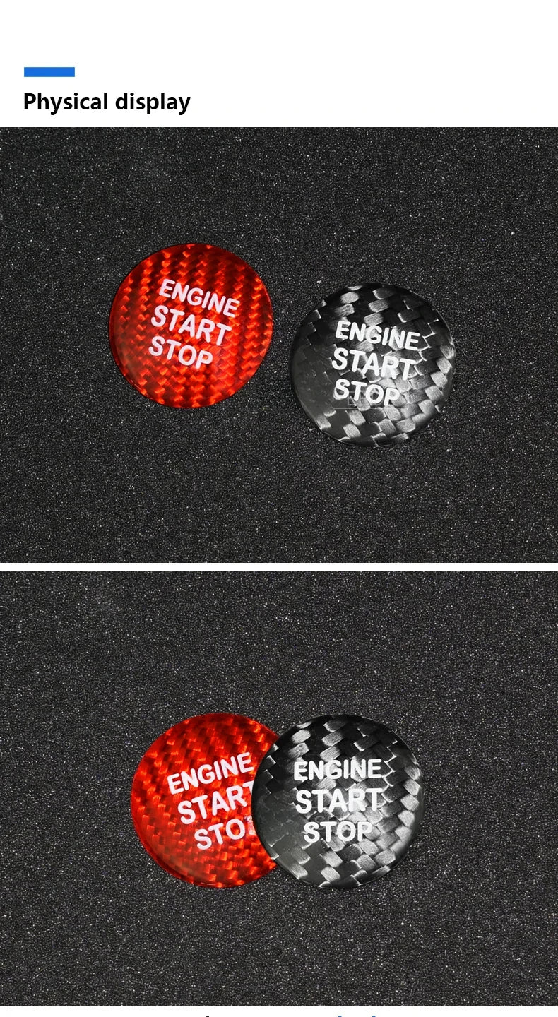 Carbon Fibre Lexus Engine Start Sticker for LEXUS IS250 IS200 IS300 ES350 ES300 GS300 NX RX300 RX330 RX350 LX470 LX570