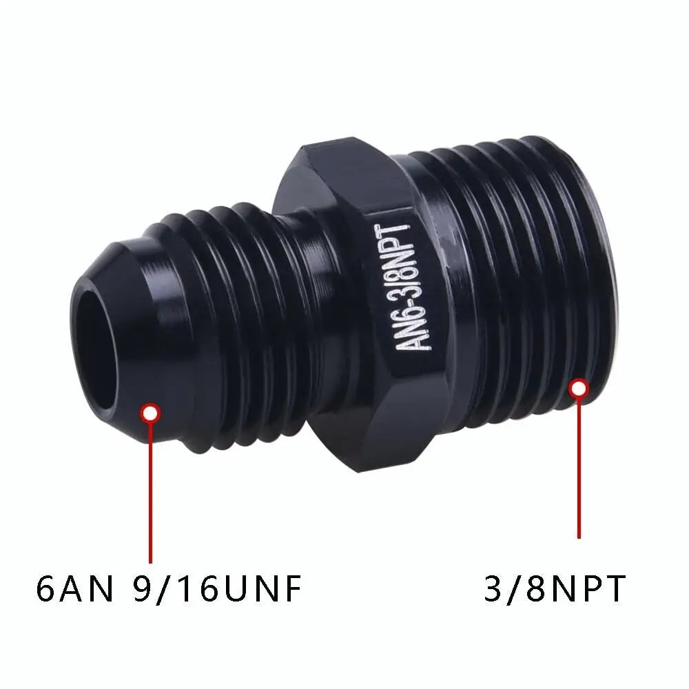 1Pcs Aluminum Alloy AN6/AN8/AN10/AN12 to AN/M14/M16/M18x1.5 Metric Fuel Hose Adapter Pipe Thread Fitting for Oil Cooler System