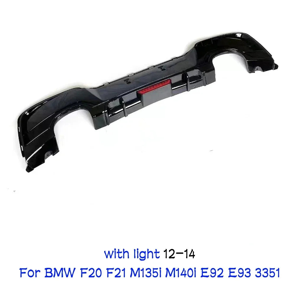 BMW Rear Bumper Lip Diffuser With LED Rear Spoiler For BMW 1er M Sport F20 F21 M135i M140i Fits BMW BMW E92 E93 335I Accessories HOT