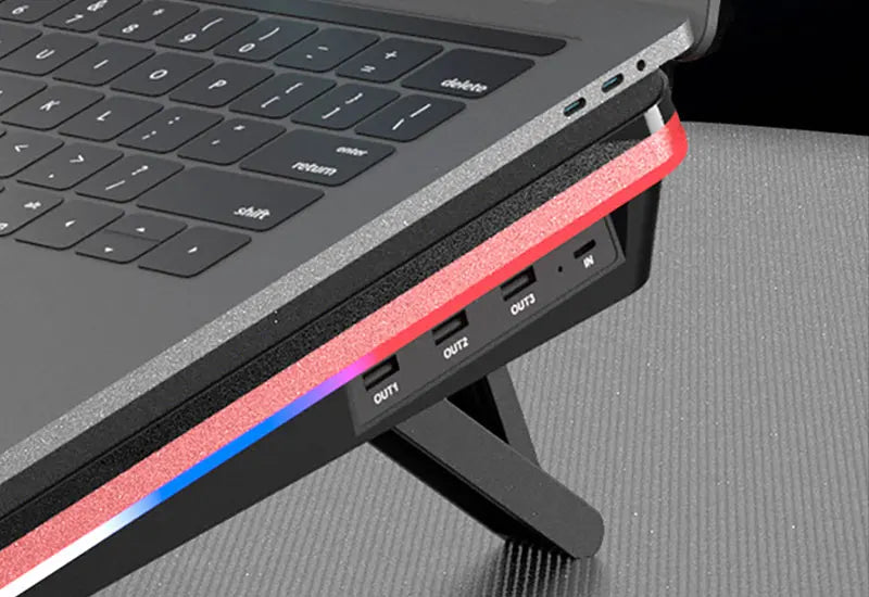 IETS GT500 Laptop Cooling Stand V2/V1/S2/B0 Series Cooling Pad 5000RPM External Cooler for 13", 15” to 17.3" Gaming Notebooks