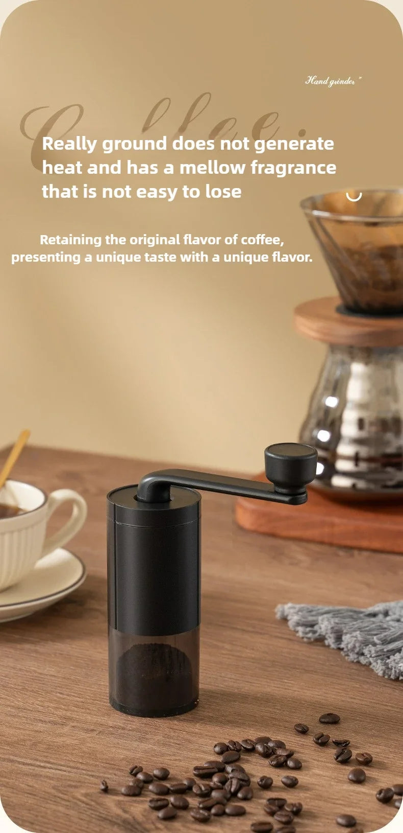 2025 New Hand Cranked Coffee Grinder