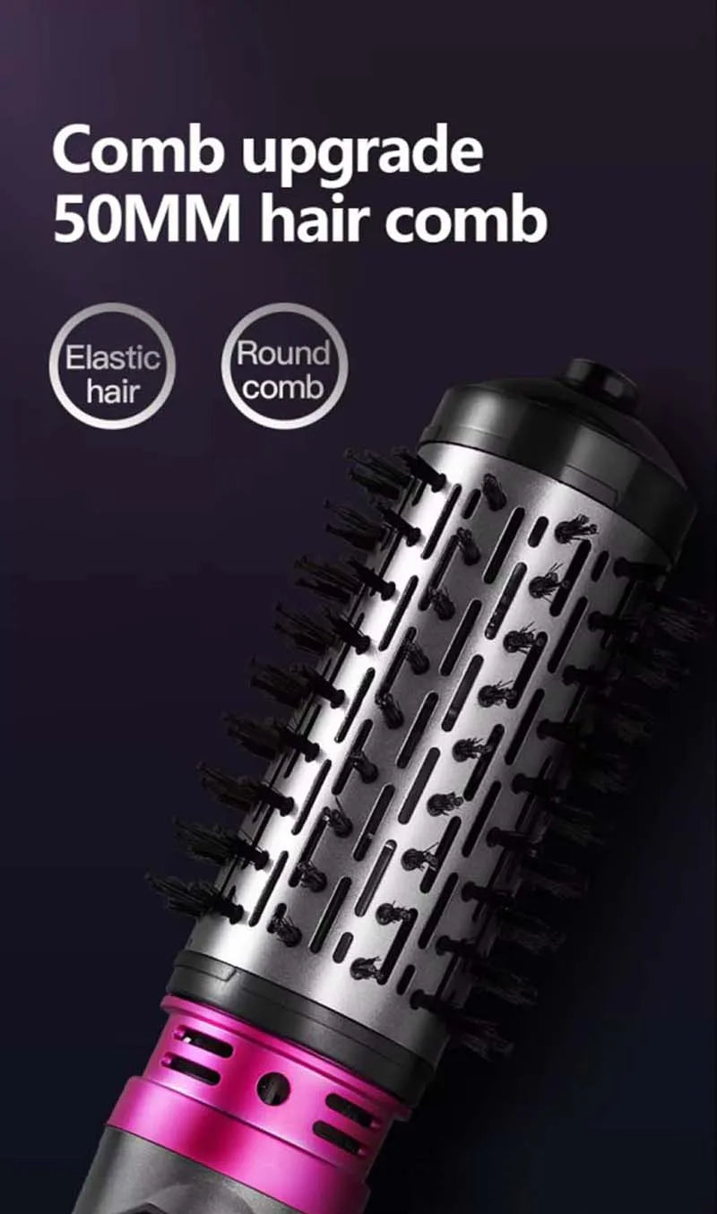 Multifunctional 3 In 1 Hot Air Brush Automatic Rotating Curler Round Rotating Rotating Hair Brush Hot Air Dryer Volumizer Styler