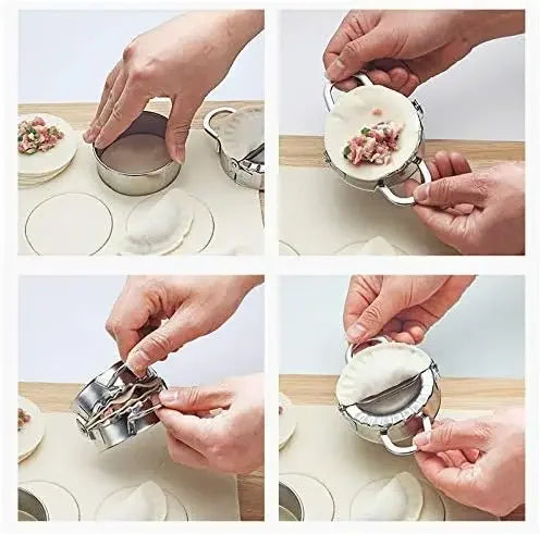Stainless Steel Dumpling Maker Dumpling Skin Mold Ravioli Maker Press Pie Making Press Wrapper Pastry Maker Kitchen Accessories
