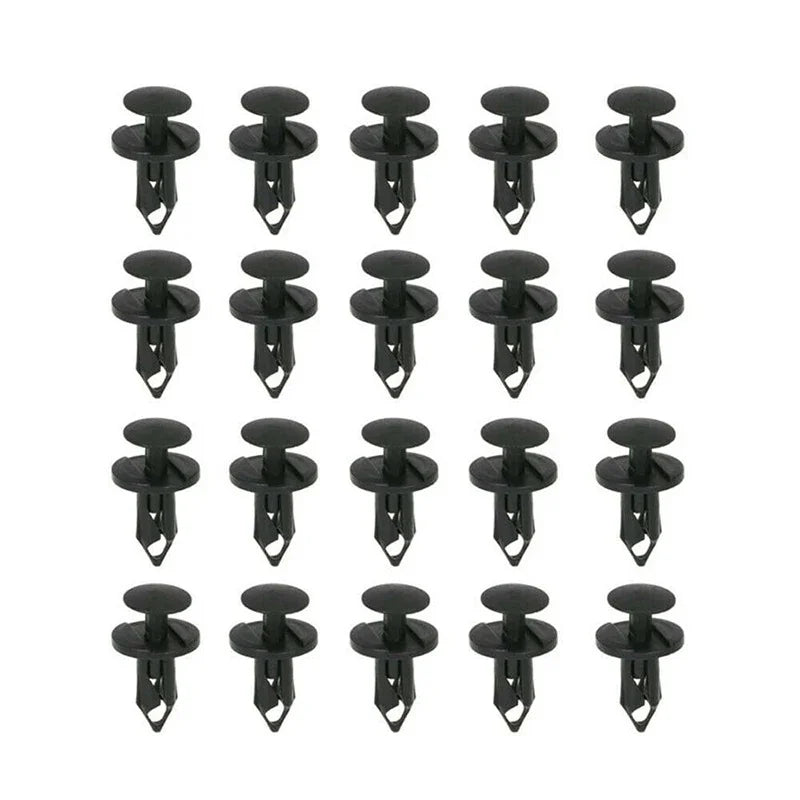 190-Piece Car Trim Fasteners Set – 6 Sizes ABS Plastic Push Rivets for Door Panels, Bumpers & Interior