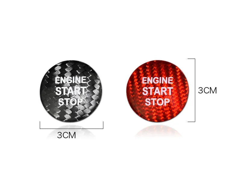 Carbon Fibre Lexus Engine Start Sticker for LEXUS IS250 IS200 IS300 ES350 ES300 GS300 NX RX300 RX330 RX350 LX470 LX570