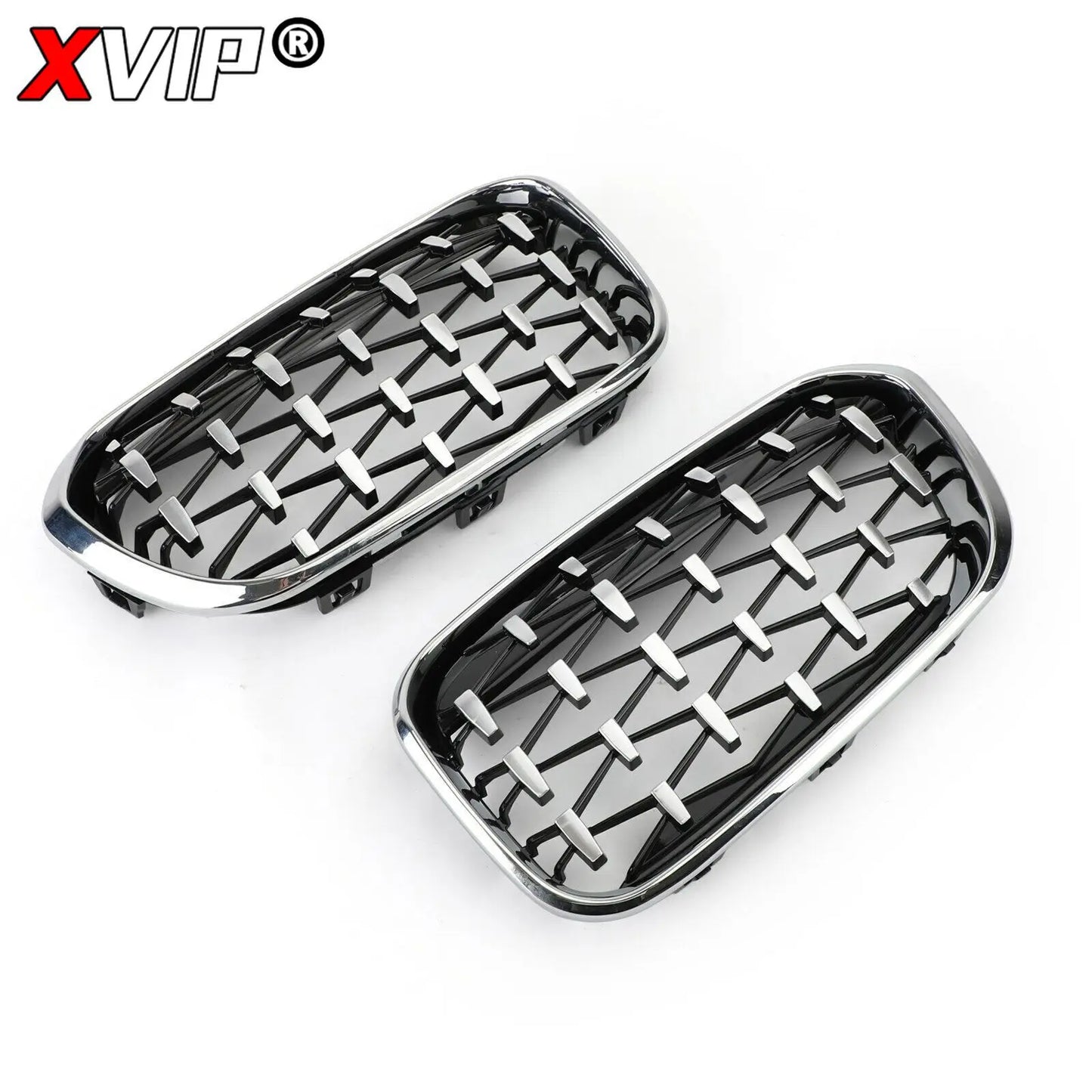 BMW Front Bumper Kidney Grille Racing Grills For BMW 1 Series F20 F21 2015-2019 Replacement Double Slat Gloss Black Grilles