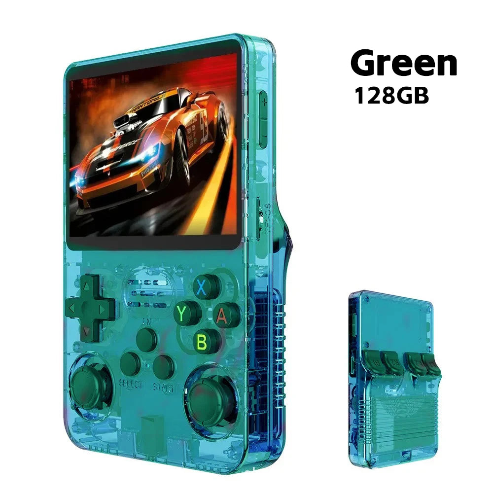 R36S Retro Handheld Video Game Console Linux System 3.5 Inch IPS Screen Portable Player 64GB